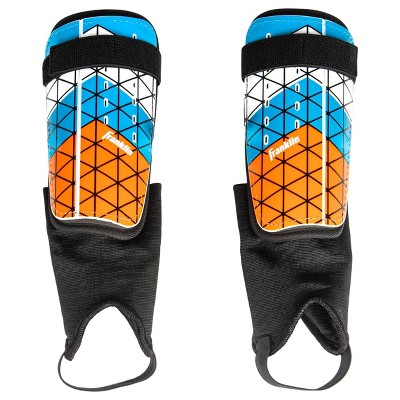 Franklin Sports Shin Guards 2pk - Blue/Orange M