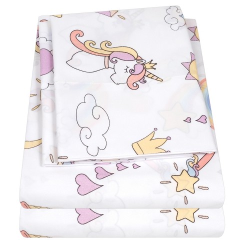 Magical Unicorns Microfiber Kids' Sheet Set By Sweet Home Collection ...