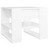 vidaXL Coffee Table White 21.9 in.x21.7 in.x17.7 in. Engineered Wood - 2 of 4