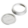 HomePointe Canning Lids and Bands for Regular Mouth Mason Jars, Fits Regular Mouth Glass Jars, Food Preservation (144 Lid and Band Pairs [12 Packs of - 2 of 4