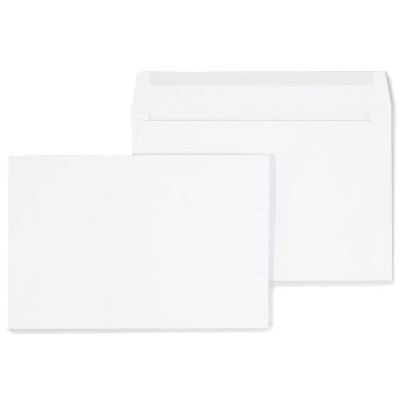 MyOfficeInnovations Gummed Flap Side-Opening Booklet Envelopes 6" x 9" White Wove 250/BX 472852