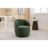 NicBex Chenille Fabric Glider Rocking Chair,Upholstered Swivel Accent Armchairs with Black Powder Coating Metal Ring,Nursing Chair for Bedroom - 2 of 4