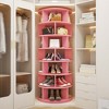 Aheaplus 7-Tier Shoe Rack, 28-32 Pair Rotating Shoe Rack Tower - 4 of 4