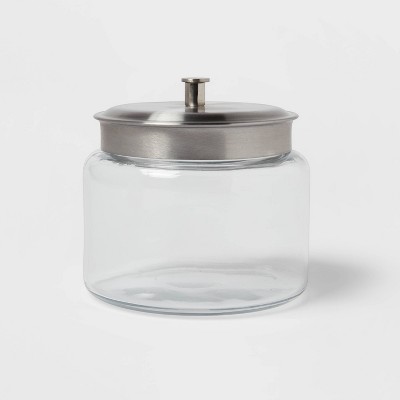 Medium Glass Storage Canister with Wood Lid - Threshold™