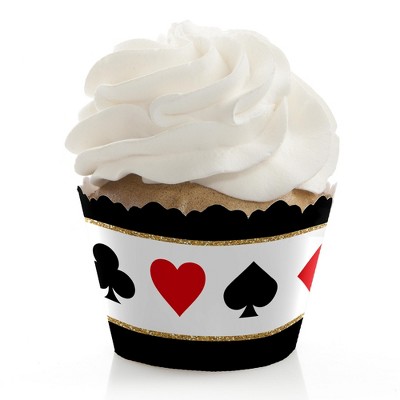 Big Dot of Happiness Las Vegas - Casino Party Decorations - Party Cupcake Wrappers - Set of 12