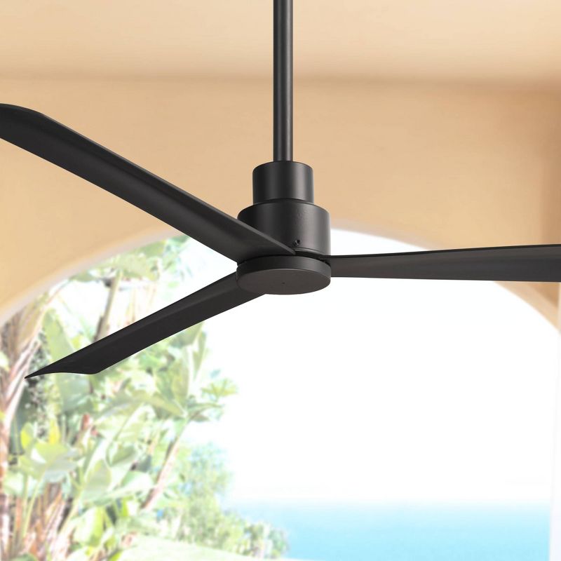 52" Minka Aire Modern Outdoor Ceiling Fan with Remote Control Coal Wet Rated for Patio Exterior House Porch Gazebo Garage Barn, 2 of 7