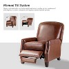 Deborah Modern Wooden Upholstery Modern Genuine Leather Recliner with Nailhead Trim for Living Room and Bedroom  | ARTFUL LIVING DESIGN - 4 of 4