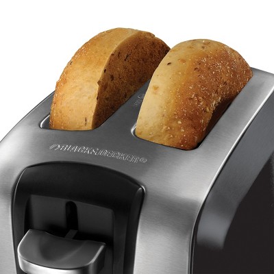 Stainless Steel 2-Slice Extra Wide Slot Toaster in Silver
