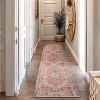 World Rug Gallery Valora Red Vintage Medallion Washable Low-Pile Indoor Area Rug with Non-Slip Backing - 2 of 4