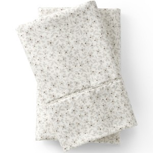 Lands' End 700 Thread Count Luxe Sateen Cotton No Iron Pillowcases - 1 of 3