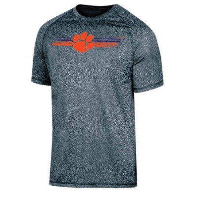 NCAA Clemson Tigers Men's Gray Poly T-Shirt