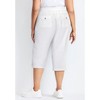 Avenue Women's Plus Size Cotton Roll Up Capri - 3 of 4