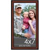 PosterPalooza | Photo Size Simple Brown Picture Frame - UV Acrylic, Foam Board Backing, Hanging Hardware - 2 of 4