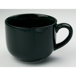 Omniware Teaz Cafe Jumbo Coffee Mug, 24 oz - Stoneware with Large Handle, Dishwasher Safe, Lead-Free Glaze - Cozy Oversized Cup - Black - 1 of 1