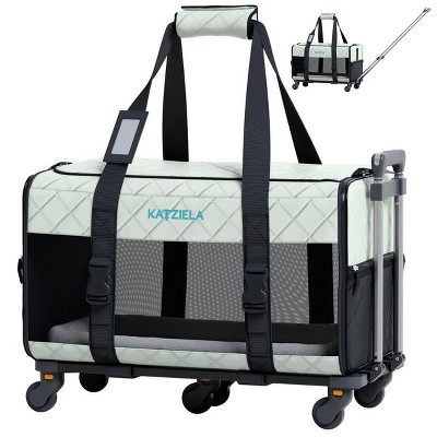 Airline Compliant Quilited Pet Carrier With Wheels
