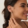 Pearl Earrings: 14k Gold-plated Cubic Zirconia Accented Pearl Drop Dangle Wedding Engagement Earrings For Women Bridal Bridesmaid - 3 of 4