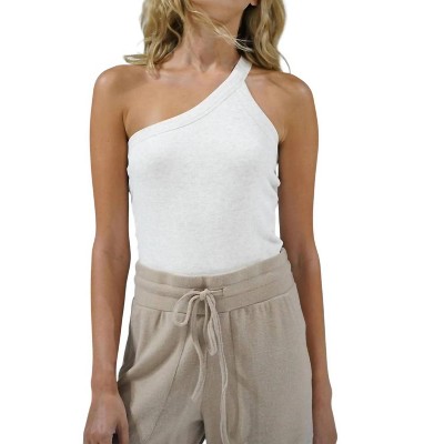 Women's Detra One Shoulder Rib Tank Top - LNA