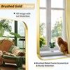 Gold Framed Rectangle Deco Mirror 24 in. W x 32 in. H Rectangle Modern Framed Decorative Wall Mirror - 3 of 4