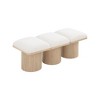 Meridian Furniture,Pavilion Boucle Fabric Bench - 4 of 4