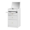 VANIRROR Small Vanity Desk with Mirror, White Makeup Vanity Set with Chair, Storage Drawers, Cute Dressing Table for Girls’ Bedroom Living Room Gift - 4 of 4