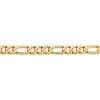Black Bow Jewelry Men's 7.5mm 10k Yellow Gold Solid Concave Figaro Chain Bracelet - 2 of 4