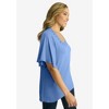 Jessica London Women's Plus Size Cutout Flutter Sleeve Tunic - 4 of 4
