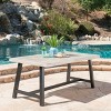 CAVINAS Dining Table Kitchen Table Sandblast Finished Dining Table with Iron Legs for Dining Room - 2 of 4