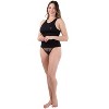Memoi Women's Seamless Racerback Lightweight Camisole Tank Top Limo Black L - 4 of 4