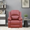 MAYEERTY Power Recliner Chair, Electric Leather Reclining Chair with Adjustable Backrest for Living Room, Red - 3 of 4