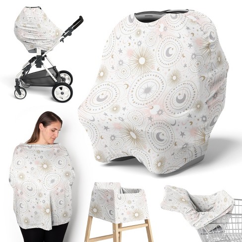 Sweet Jojo Designs Girl 5 in 1 Multi Use Baby Nursing Cover