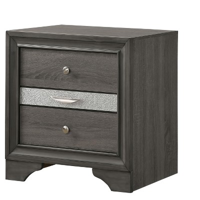 NicBex 2 Drawer Dresser for Bedroom,Modern Style Drawers with Metal Pulls,Dressers for Kids Room,Living Room,Entry and Hallway