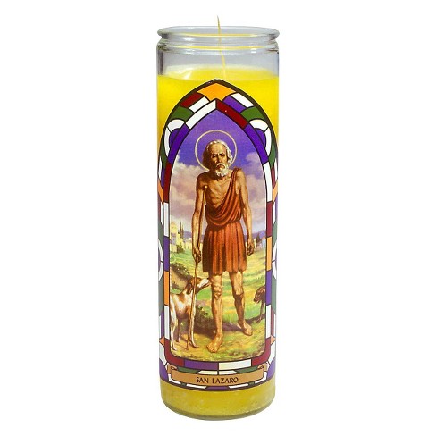 Jar Candle San Lazaro Yellow - Continental Candle - image 1 of 4