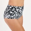 Calypsa Women's High Waisted Full Coverage Bikini Bottom - 3 of 3