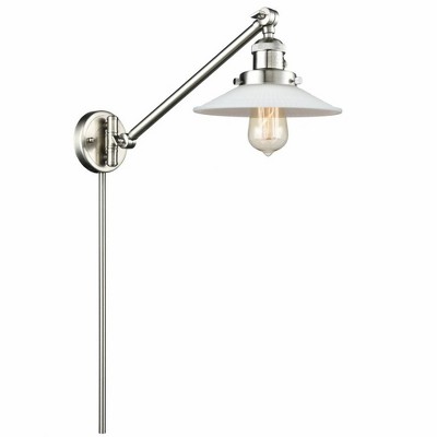 Halophane - 1 Light Swing Arm Wall Sconce In Industrial Style-25 Inches Tall and 8.5 Inches Wide