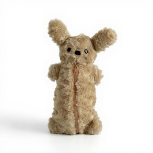 Anna-Kaci Plush Puppy Pencil Case with Soft Faux Fur Texture and Zipper Storage Pouch 10.5x6 in - 1 of 3