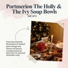Portmeirion Christmas The Holly and Ivy Fruit Salad Bowls - Set of 6 - 2 of 4