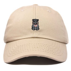 Dalix Hippo Embroidered Cotton Dad Hat Cute Animal Design Adjustable Baseball Cap for Everyday Wear Womens - 1 of 4