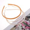Unique Bargains Women's Solid Color Hairband 1 Set - 3 of 4