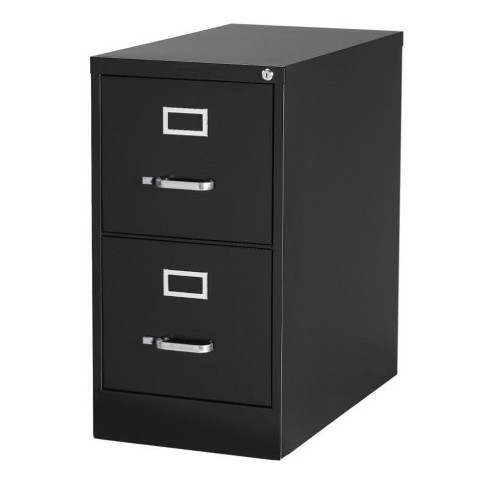 Steel 2 Drawer Letter File Cabinet In Black Scranton Co Target