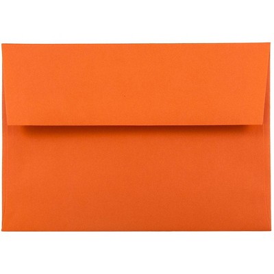 JAM Paper A6 Colored Invitation Envelopes 4.75 x 6.5 Orange Recycled 15905