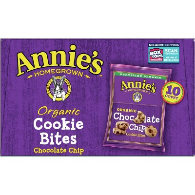 Annie's Organic Cookie Bites Chocolate Chip Pack - 10.5oz/10ct
