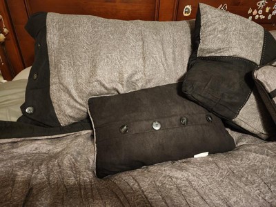 7pc Comforter Park Madison Suede Set Faux Powell Brown Target - : Queen