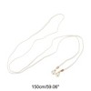 Unique Bargains Pearl Braiding Woven Rope Belt 1 Pc - 3 of 4