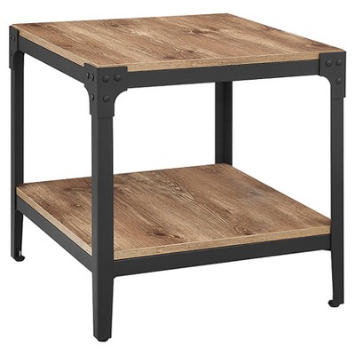 target end tables rustic