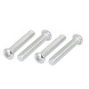 Unique Bargains Furniture Drawer Door Metal Ring Pull Handles Knobs Black 2.05"x1.7"x0.51" 8pcs - image 4 of 4