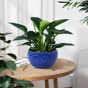 KTMBDW Plant Pots Set of 3, Ceramic Planter Pot with Drainage Hole, Indoor/Outdoor Cylinder Round Planter Pot - 1 of 4