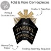Big Dot of Happiness Gold - Tassel Worth The Hassle - Table Decorations - Graduation Party Fold and Flare Centerpieces - 10 Count - 3 of 4
