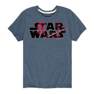 Boys' - Star Wars - Logo Darth Vader Short Sleeve Graphic T-Shirt - 1 of 4
