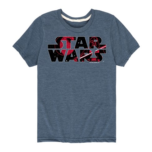 Star Wars Maglietta Ragazzo 'The Force Is Strong' Con Faccione Di Darth Vader - Nera, Taglia YM