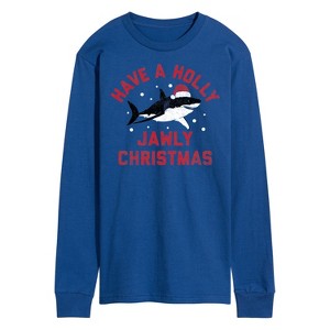 Men's - Instant Message - Have A Holly Jawly Christmas Long Sleeve Graphic T-Shirt - 1 of 4